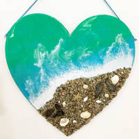 Ocean Heart Hanger by Crafty Pagan Thumbnail