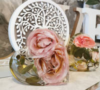 Pink Rose in Resin Heart by Sparkles Bespoke Resin Thumbnail