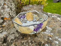Purple Resin Bouquet Bowl by LLawer O Garaid Thumbnail
