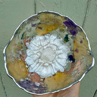 Purple Resin Bouquet Bowl from above by LLawer O Garaid Thumbnail