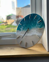 Resin Art Clock in Window by Outside Inwards Thumbnail