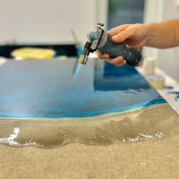 Resin Art Ocean Process Torching Thumbnail