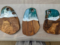 Resin Art Serving Board Trio by Outside Inwards Thumbnail