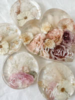 Resin Flower Heart and Coasters by Out of the Box by Kate Thumbnail