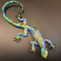 Resin Lizard Casting Green by Mariannes Hobby and Painting Thumbnail