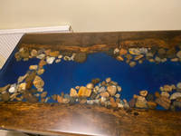 Scottish River Rock Dining Table Top View by William O'Toole Thumbnail