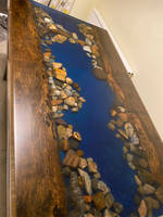 Scottish River Rock and Resin Dining Table Top by William O'Toole Thumbnail