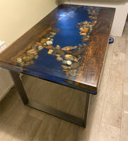 Scottish River Rock and Resin Dining Table by William O'Toole Thumbnail