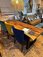 Spalted Beech & Resin Dining Table Side by The Woodyard Ockeridge Thumbnail