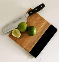 Wood and Black Resin Chopping Board by Studio Punchard Thumbnail