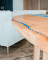 Ocean Resin Coffee Table Close Up by Studio Punchard Thumbnail