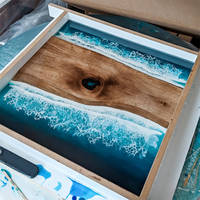 Campervan Resin Ocean Table - in mould box by Tides of Teal Thumbnail