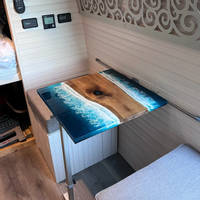 Campervan Resin Ocean Table by Tides of Teal Thumbnail