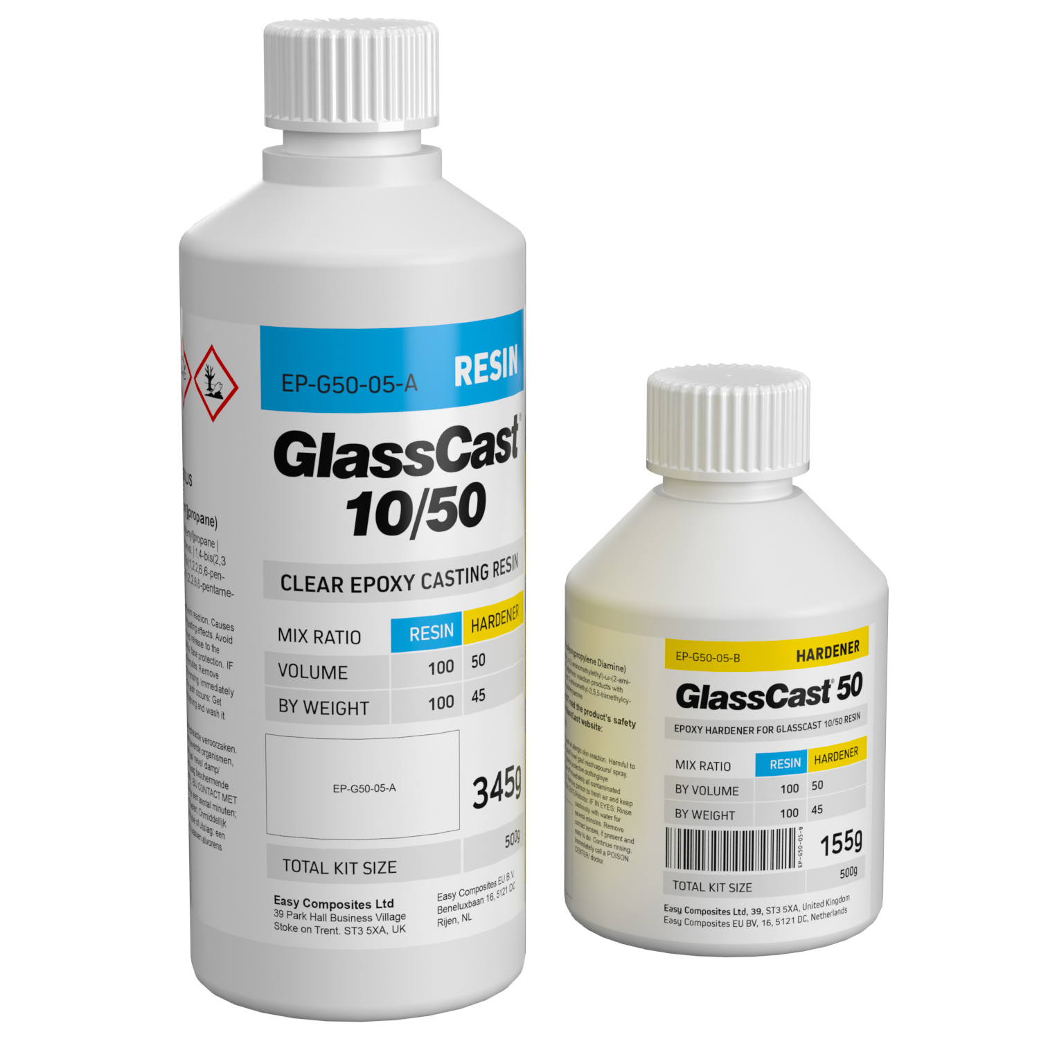 GlassCast 50 Clear Epoxy Resin for Deep Castings GlassCast