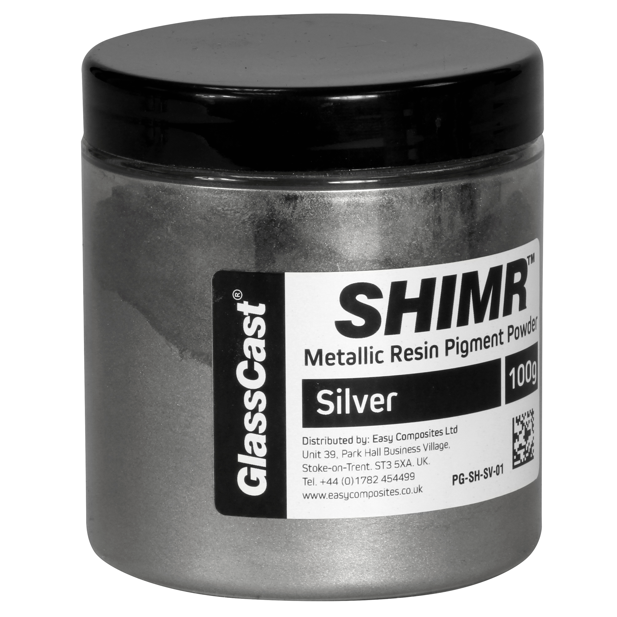 100g metallic epoxy resin  pigments  light silver grey 