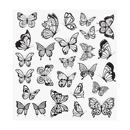 Butterfly Transparency Sheet - 26 Butterflies