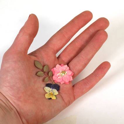 Trio of Flowers in hand from 24 Piece Pack