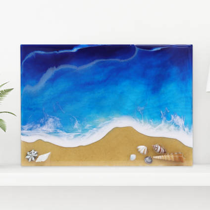 An example of the finished Beach Scene artwork