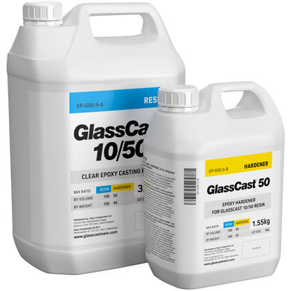 GlassCast 50 Clear Epoxy Casting Resin - 5kg Kit