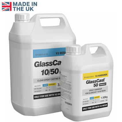 GlassCast 50 Clear Epoxy Casting Resin 5kg Kit