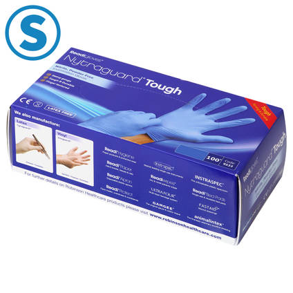 Nitrile Gloves - Box of 100 Small