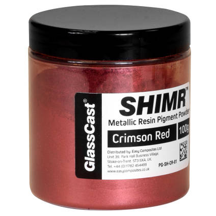 SHIMR Metallic Resin Pigment - Crimson Red 100g