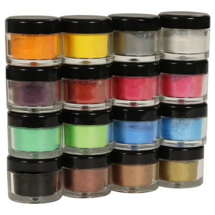 SHIMR Metallic Resin Pigment - Set of 16 x 3g