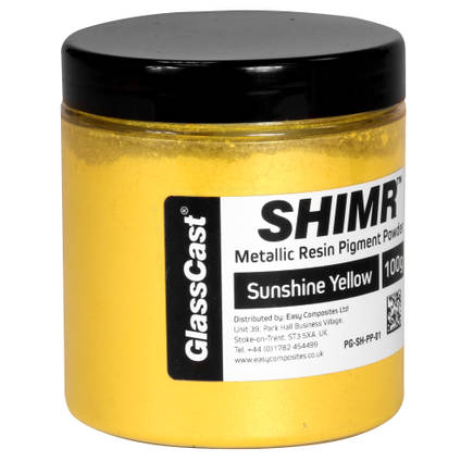 SHIMR Metallic Resin Pigment - Sunshine Yellow 100g