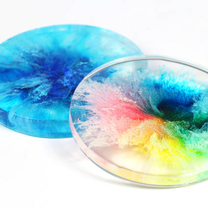Petri Dish Coasters by Asha Tank Art