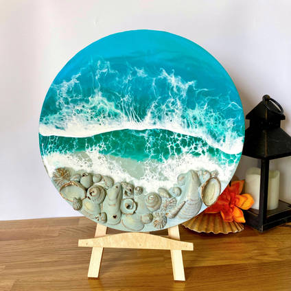 Ocean Resin Art Waves by Northern Smuggler