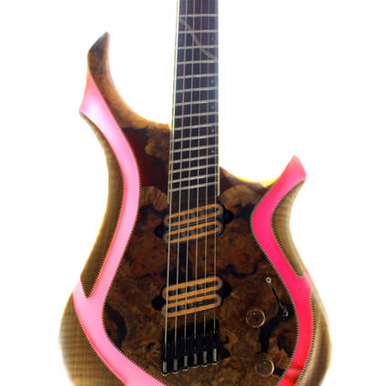 Pink Resin Syrtis Guitar by Stonewolf Guitars