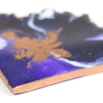 Purple Agate Resin Coaster by Luna Art Resin