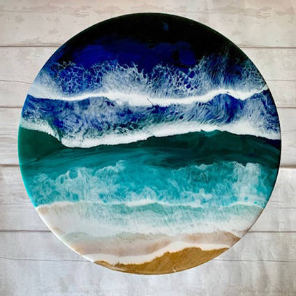 Resin Art Table Top by Northern Smuggler