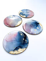 Alcohol Ink Coasters by Emily Mcsevich Art Thumbnail