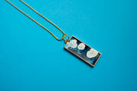 Clearly Creative Blue Alcohol Ink Pendant Thumbnail