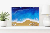Sand on Resin Beach Scene Artwork Thumbnail