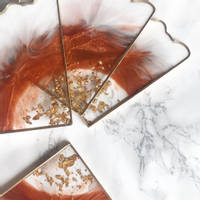 Copper Resin Coaster Set using GlassCast 3 by Claudia Barrasso Designs Thumbnail