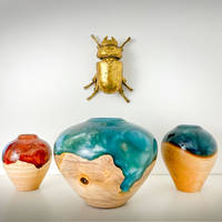 Wood and Metallic Resin Vessels by Stonesmith Design Thumbnail