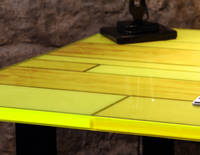 Neon Plank Resin Table Created Using GlassCast 3 and Neon Tinting Pigments Thumbnail