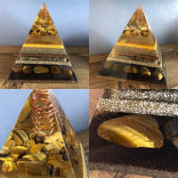 Black and Gold Resin Pyramids by Bea_utiful Creations Thumbnail