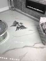 White Marble Effect Resin Floor by StoneFlow Coatings Thumbnail