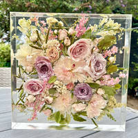 Resin Flower Square Block by Happiness Blooms Creations Thumbnail