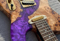 Purple Resin River Guitar by Bearded Bob Designs Thumbnail