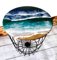 Resin Ocean Table by Northern Smuggler Thumbnail