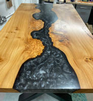 Silver Resin an by Toms Woodditiesd Elm Table Thumbnail